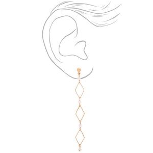 Diamond drop earrings